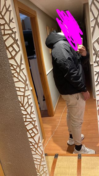 Abrigo Patagonia Negro Hacoo