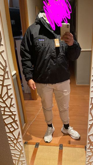 Abrigo Patagonia Negro Hacoo