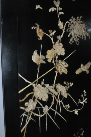 Antiguo cuadro - panel chino lacado