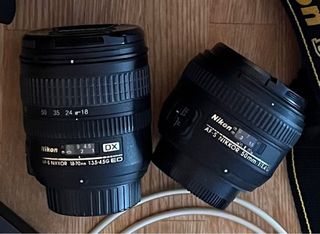 2 Objetivos Nikon 18-70mm y 50mm