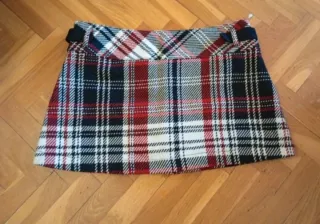 Minifalda Mango Cuadros