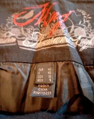 Minifalda Mango Cuadros