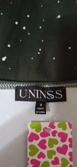 Vestido verde con estampado