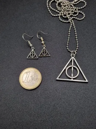 Set Collana Orecchini Deathly Hallows Harry Potter