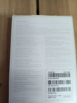 Smartwatch Xiaomi Amazfit Bip U Verde 1.43