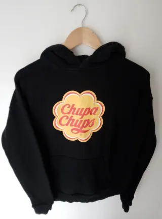 Felpa Kvuvi Nera con Logo Chupa Chups