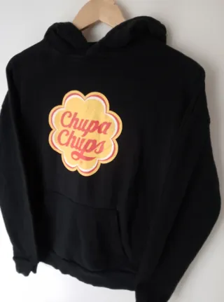 Felpa Kvuvi Nera con Logo Chupa Chups