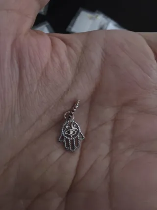 Abalorio Mano Hamsa Protectora Plata