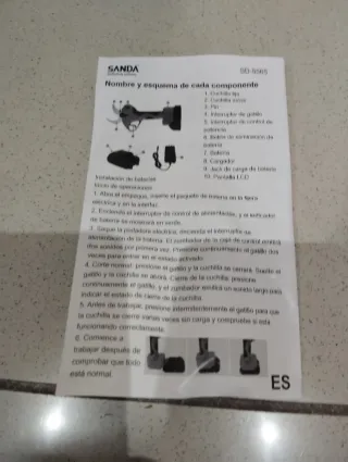 Tijeras Eléctricas Podar Batería 48V