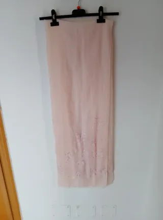 Sciarpa foulard rosa primavera paillettes