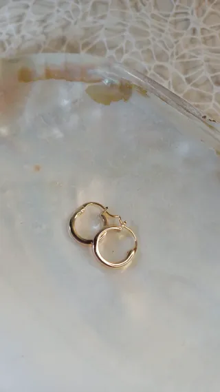 Aros mini Chapado Oro 18k Vintage