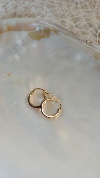 Aros mini Chapado Oro 18k Vintage