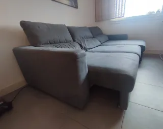 Sofá modular 2 plazas + chaise longue con arcón