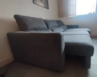 Sofá modular 2 plazas + chaise longue con arcón