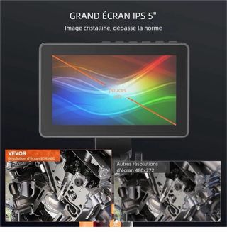 Cámara Endoscopio VEVOR Flexible