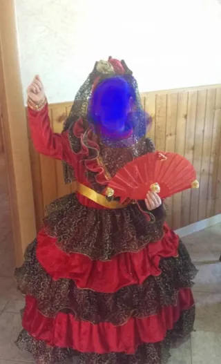 Vestito carnevale spagnola bambina