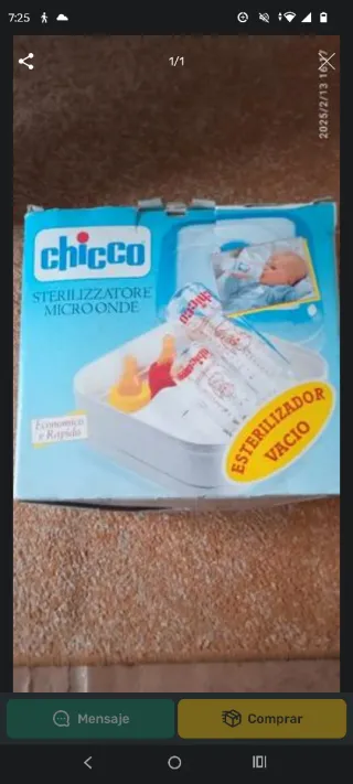 Esterilizador Chicco Microondas