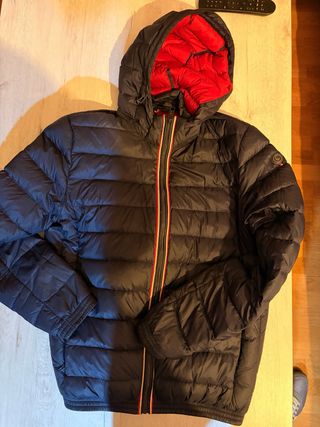 Chaqueta Acolchada de Plumas El Ganso Azul Marino