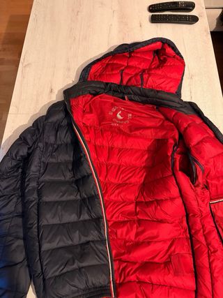 Chaqueta Acolchada de Plumas El Ganso Azul Marino