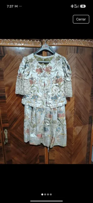 Traje de fallera antiguo, regalo zapatos n 37