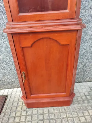 Vitrina de cerezo de 2 piezas