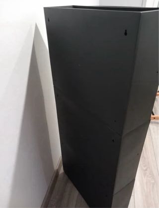 Zapatero trones negro ikea (3 modulos)