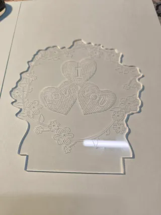 Lampada LED cuori I Love You