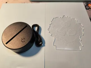 Lampada LED cuori I Love You