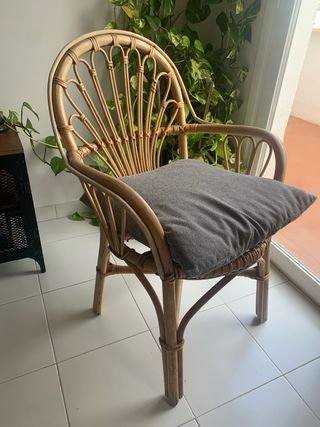 Silla de bambú estilo ratán