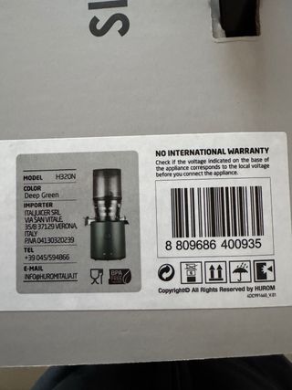 Licuadora Hurom H320N Verde