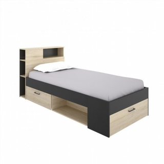 Cama Juvenil Compacta Lanka con Cabezal. Natural/