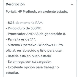 HP ProBook Portatile Argento e Nero