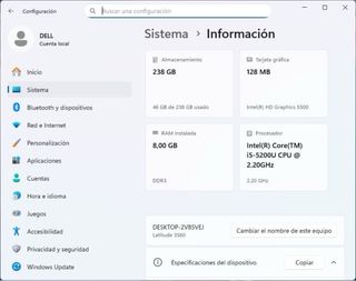 Dell Latitude 3560 i5 8GB RAM SSD 256GB W11