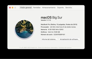 MacBook Pro Retina 2013 i5 8GB RAM 500GB SSD