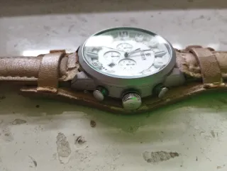 Orologio SYSTON Uomo Bianco Marrone