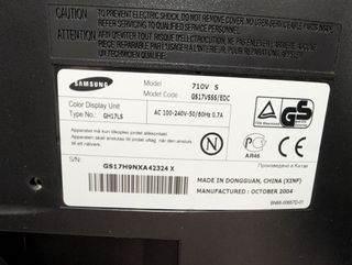 Monitor Samsung SyncMaster 710v (Non Funzionante)