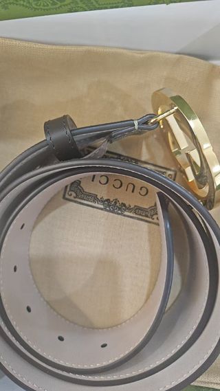 Cintura Gucci Marrone e Oro