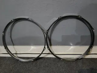 Pareja de aros de timbal de 14 pulgadas