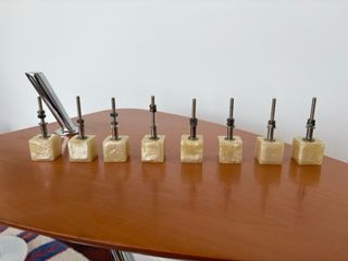 Pomos /tiradores lote de 8 resina/nácar vintage