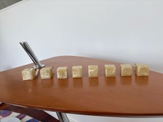 Pomos /tiradores lote de 8 resina/nácar vintage