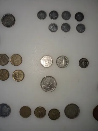 Lote de monedas antiguas