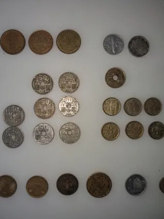 Lote de monedas antiguas