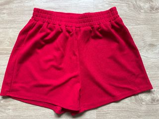 Conjunto Shein 2 Piezas Top Shorts Talla M Rojo Mu