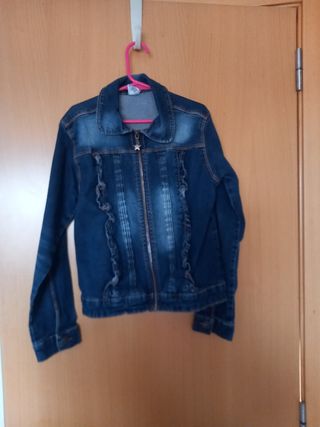 Cazadora vaquera con cremallera