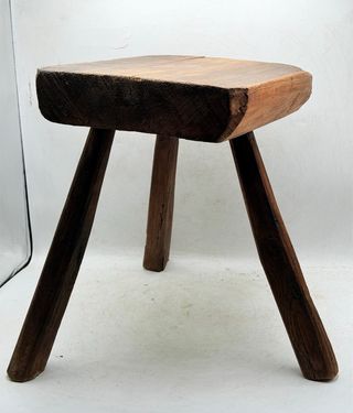 Taburete de Pastor Antiguo Madera