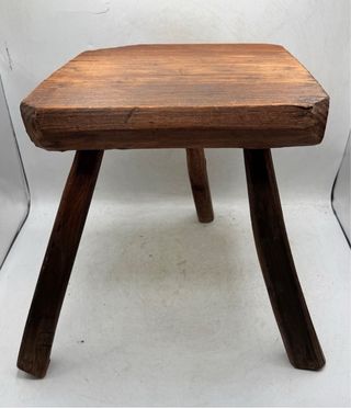 Taburete de Pastor Antiguo Madera