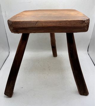 Taburete de Pastor Antiguo Madera