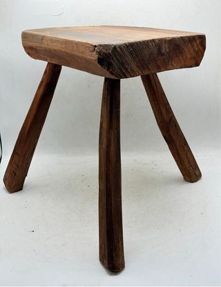 Taburete de Pastor Antiguo Madera