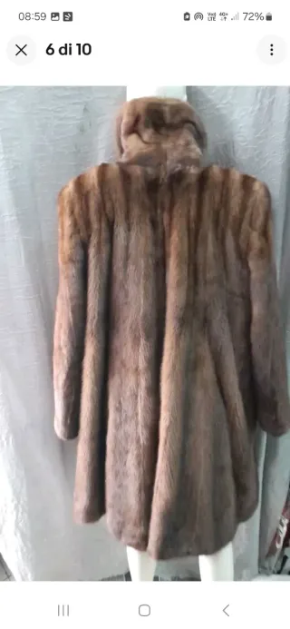 Cappotto donna in pell vi sone marrone taglia XXL