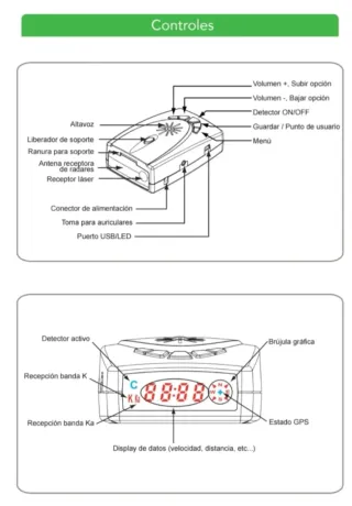 Avisador y Detector Radar Stealth Mobile GPS
